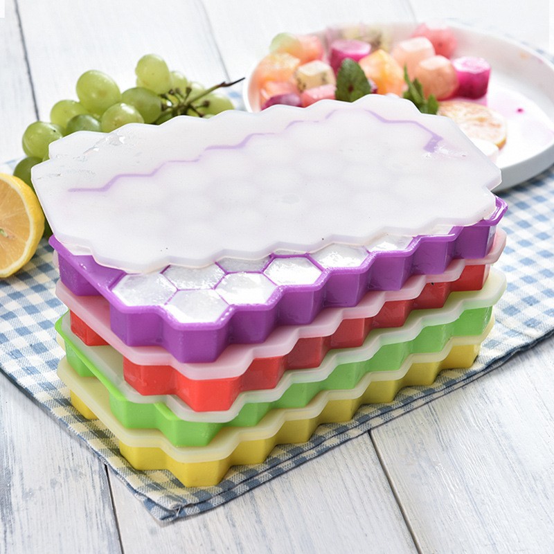 Kitchen Baking Tray Organizer - 37 그리드 실리콘 아이스 그리드 볼