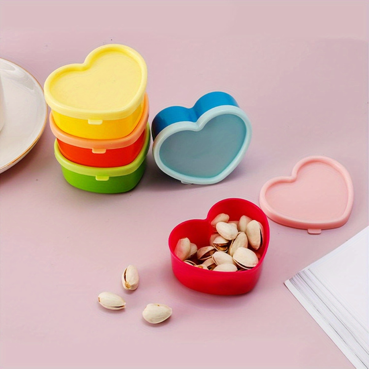 Kitchen Baking Tray Organizer - 5PCS 미니 도시락 양념 보관함 뚜껑