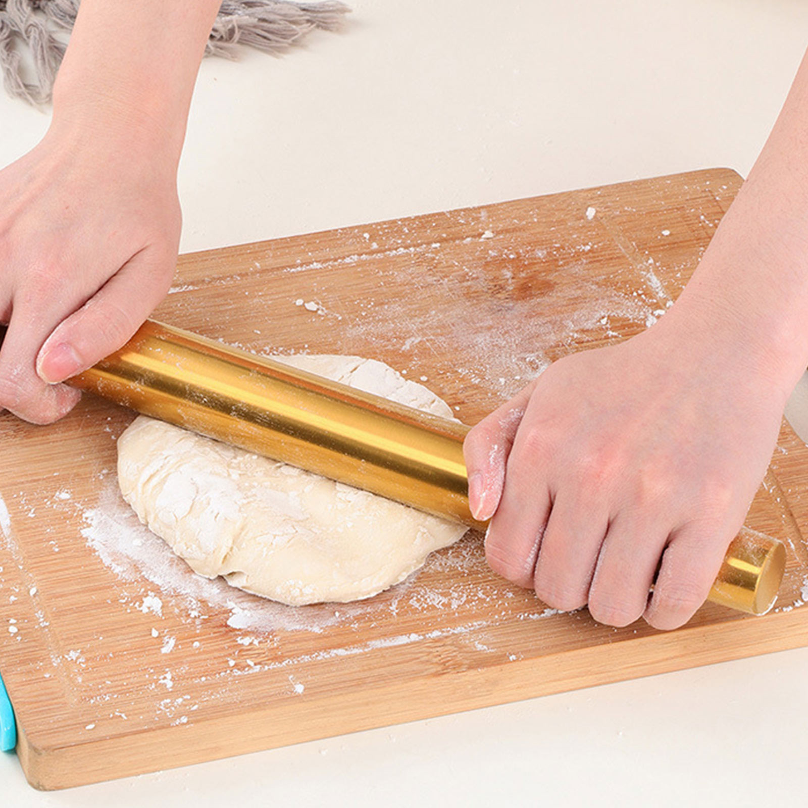 Kitchen Roller Baking - 금색 밀대 베이킹 도구 쿠키 롤링
