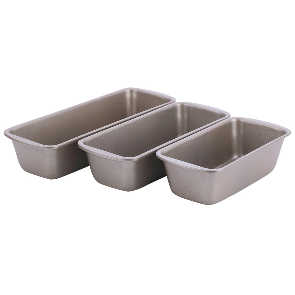Kitchen Baking Pan - 3개입 직사각형 로프 팬 탄소강 논스틱