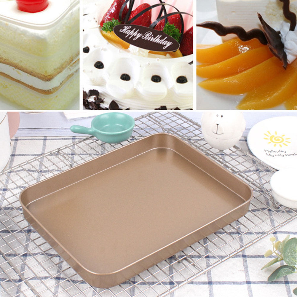 Kitchen Baking Pan - 탄소강 직사각형 케이크 팬 10인치 논스틱