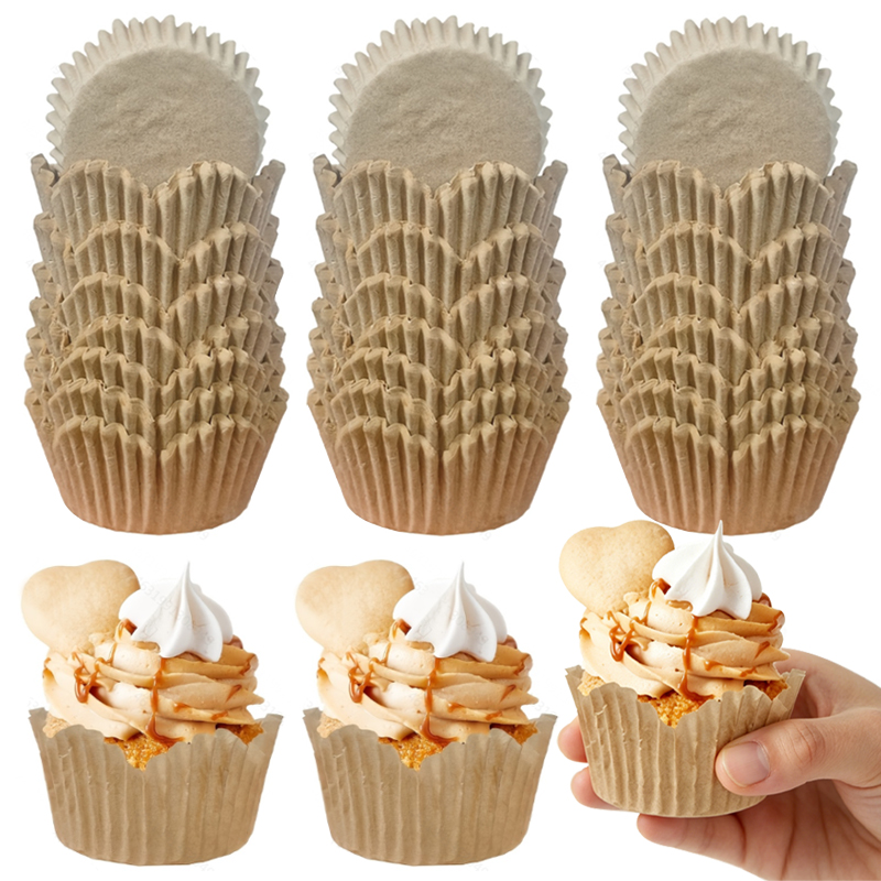 Kitchen Baking Pan - 150개입 천연색 꽃 모양 컵, 내유성