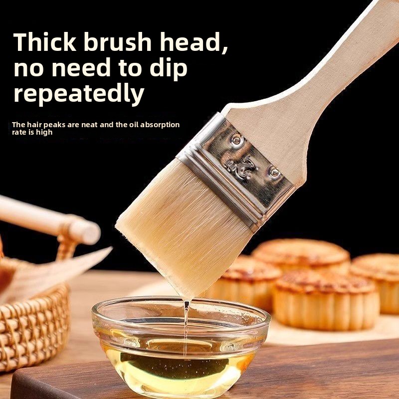 나무 손잡이 울 브러시 부드러운 강모 바베큐 오일 소스 - Kitchen Baking Utensils 리뷰 및 가격