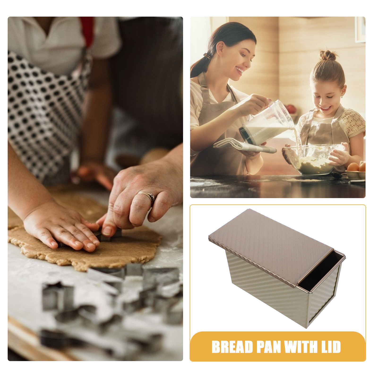 금속 토스트 빵 베이킹 몰드 직사각형 뚜껑 있는 로프  - Kitchen Baking Pan 리뷰 및 가격