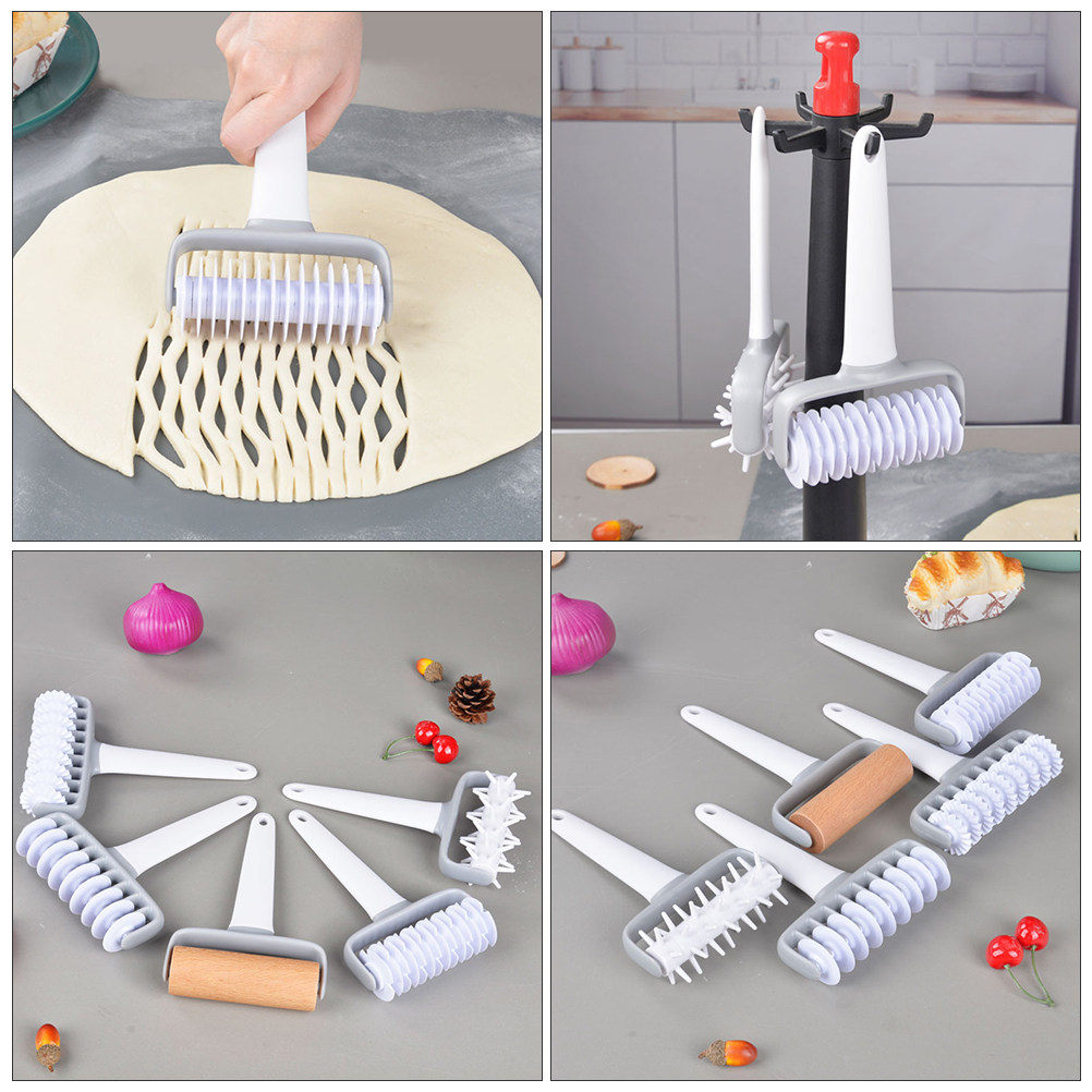 2개입 반죽 롤러 매끄러운 표면의 페이스트리 격자 휠  - Kitchen Roller Baking 리뷰 및 가격