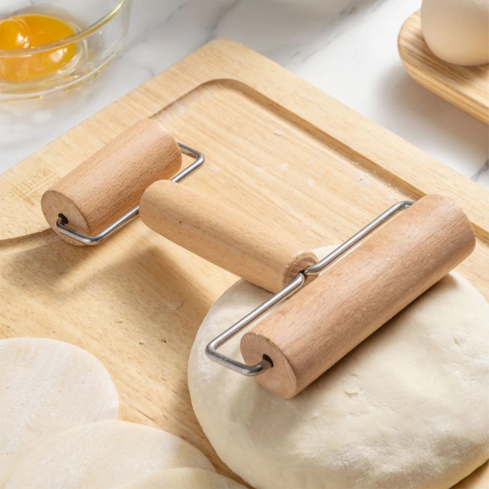 1Pc 나무 롤링 핀 피자와 만두 베이킹을위한 휴대용  - Kitchen Roller Baking 리뷰 및 가격