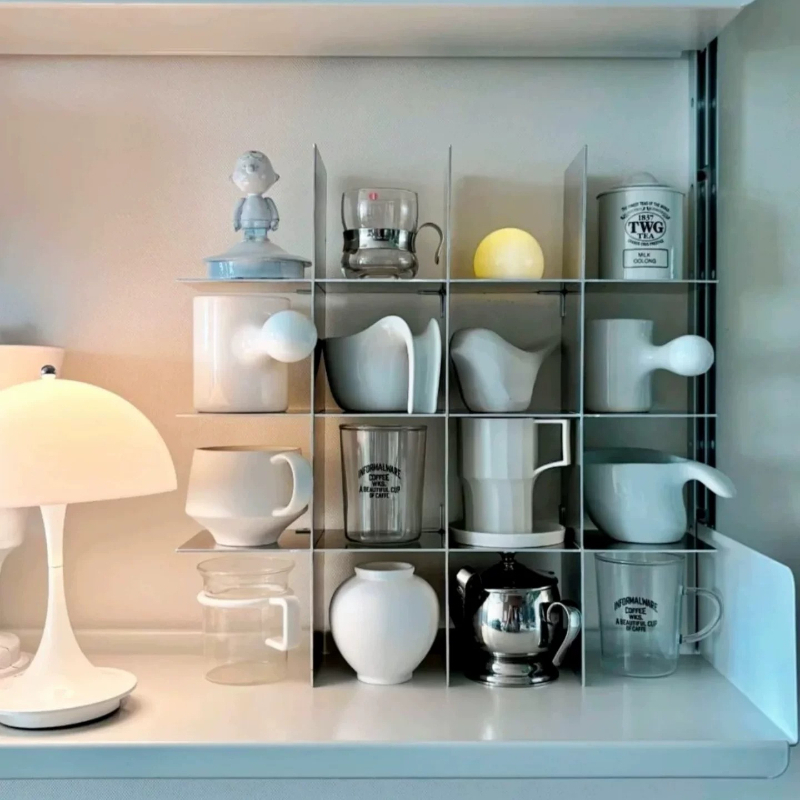 미니멀리스트 알루미늄 합금 조리대 머그컵 보관 선반 다 - Kitchen Zo 리뷰 및 가격