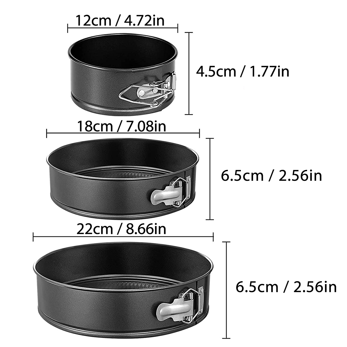 1PC, 3PCS 케이크 팬 세트, 둥근 붙지 않는 베 - Kitchen Baking Pan 리뷰 및 가격