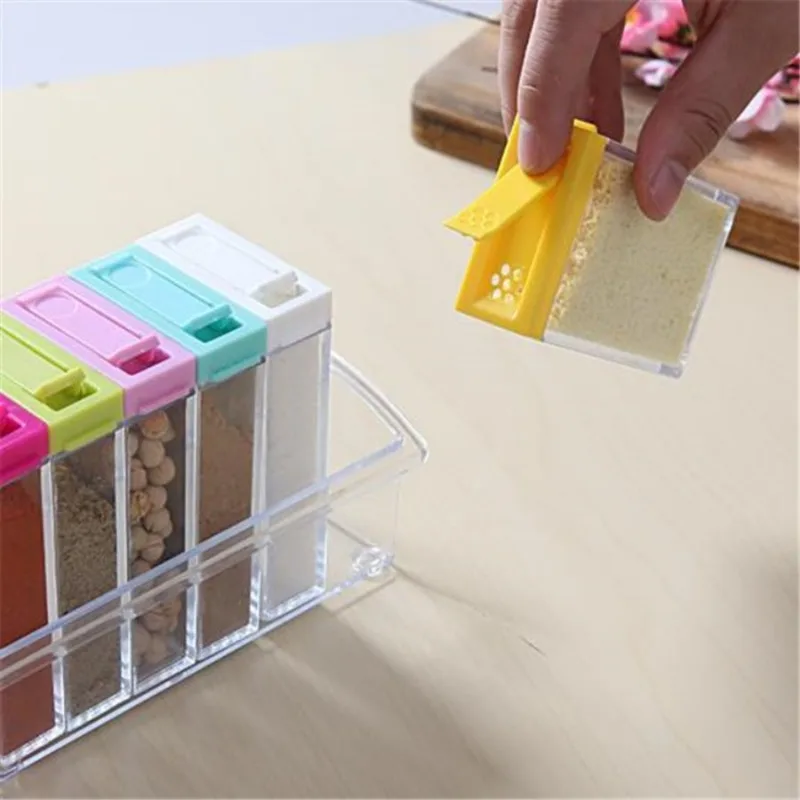 투명 조미료 6 그리드 조미료 상자 6 조각 세트 주방 - Kitchen Baking Tray Organizer 리뷰 및 가격