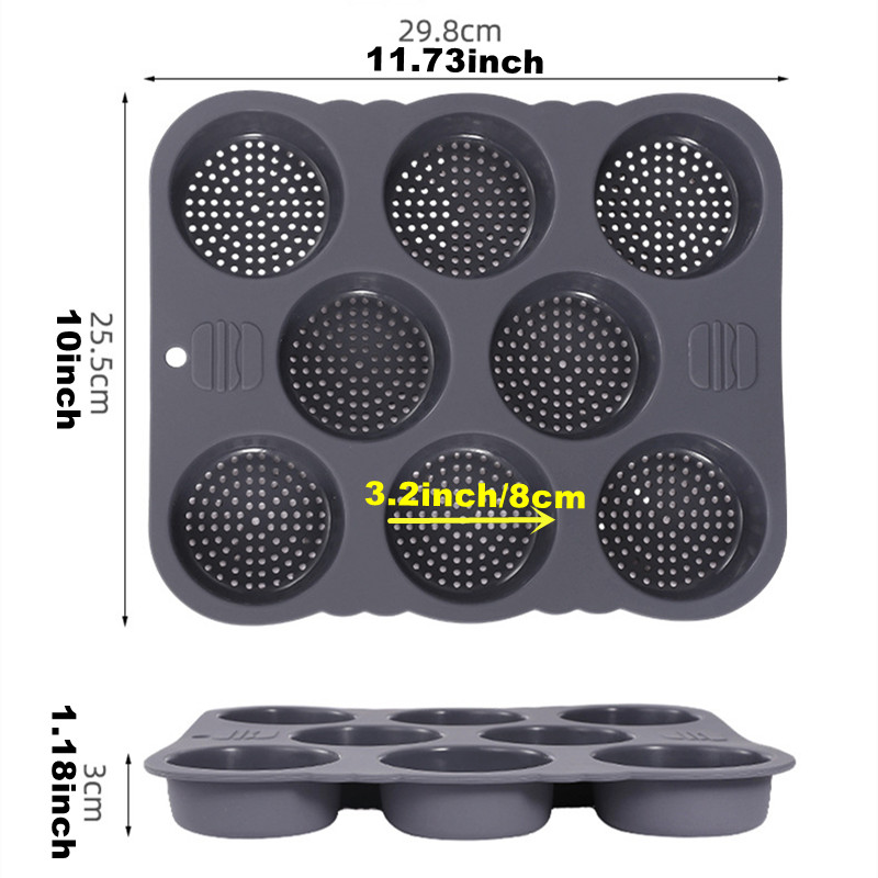 햄버거 롤빵 금형 비 스틱 식품 등급 실리콘 빵 로프  - Kitchen Baking Utensils 리뷰 및 가격