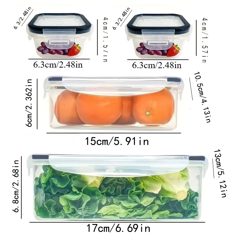 8Pcs 용기 4개 뚜껑 4개 세트 주방 밀폐용기 플라 - Kitchen Baking Tray Organizer 리뷰 및 가격