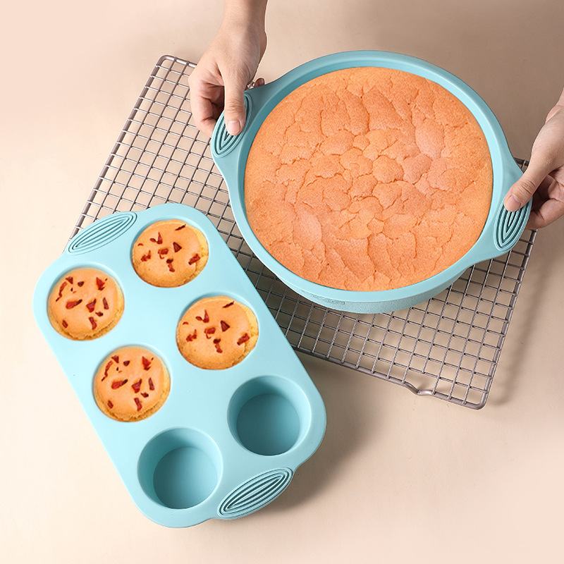 실리콘 케이크 베이킹 금형 세트 고온 방지 오븐 베이킹 - Kitchen Baking Utensils 리뷰 및 가격