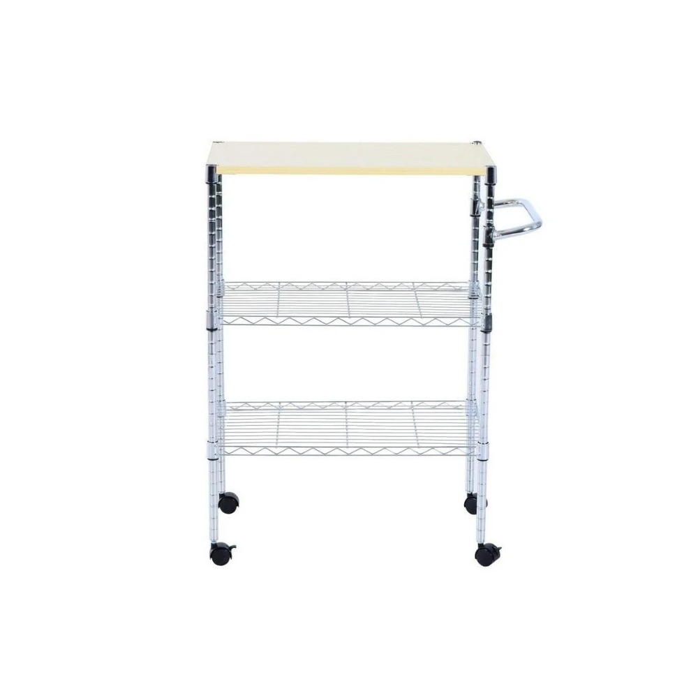 3단 스틸 프레임 롤링 주방 카트, 식사, 베이킹, 커 - Kitchen Baking Trolley 리뷰 및 가격