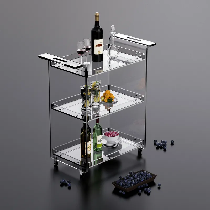 현대적인 3단 주방 카트, 수납 선반과 바퀴 달린 트롤 - Kitchen Baking Trolley 리뷰 및 가격