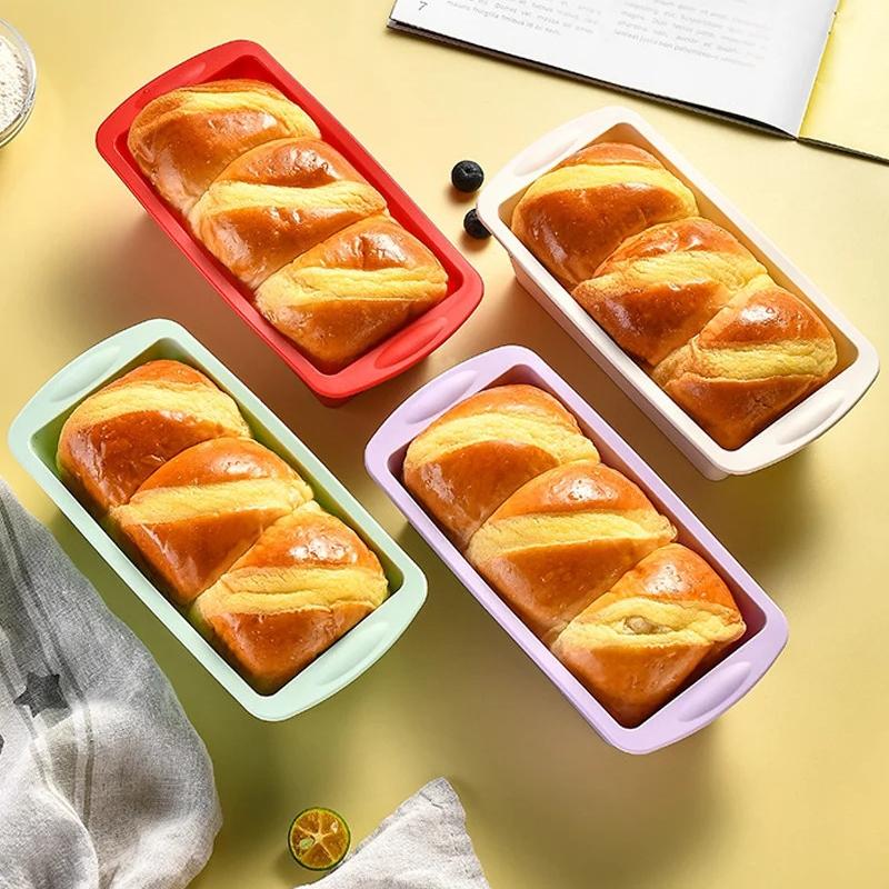 1/4Pcs 가정용 직사각형 실리콘 몰드 캔디 토스트  - Kitchen Baking Pan 리뷰 및 가격