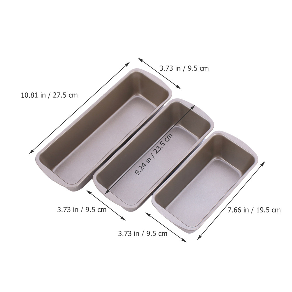 3개입 직사각형 로프 팬 탄소강 논스틱 베이킹 빵 팬  - Kitchen Baking Pan 리뷰 및 가격