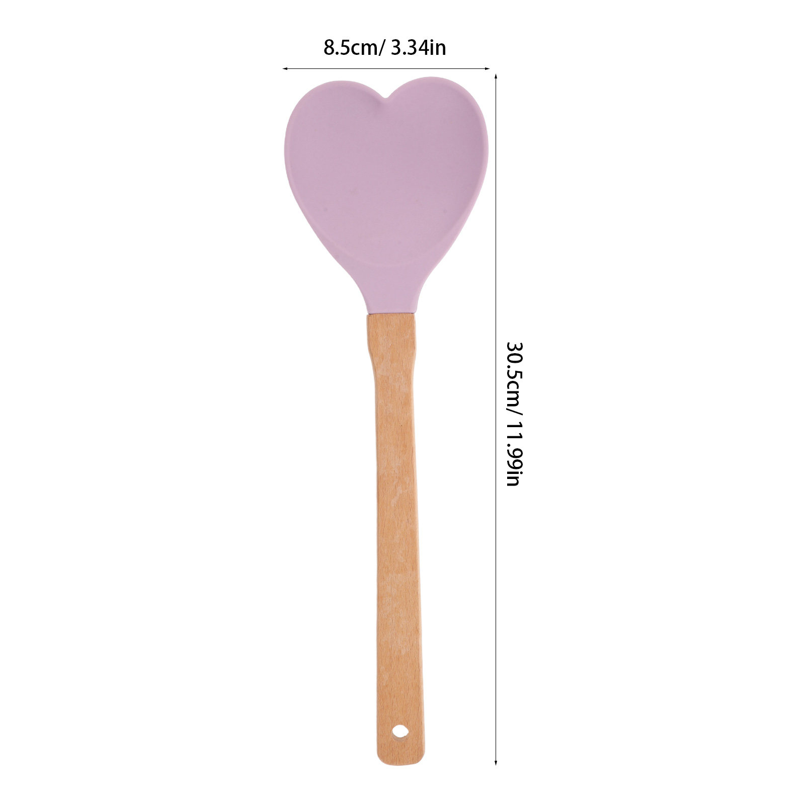 하트 모양의 실리콘 주걱 나무 손잡이 논스틱 내열성 주 - Kitchen Baking Utensils 리뷰 및 가격