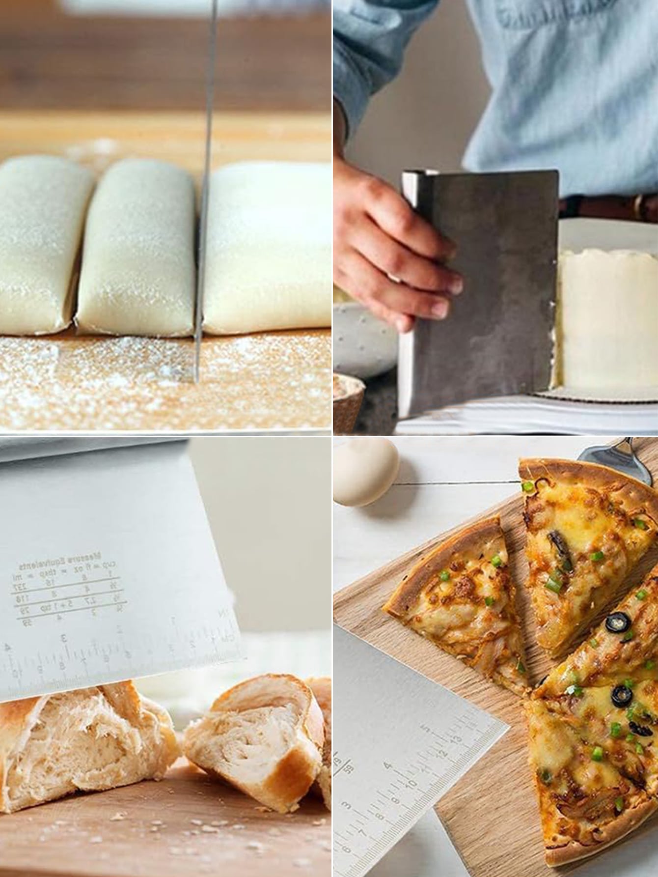 반죽 페이스트리 벤치 커터 스크레이퍼, 스테인리스 스틸 - Bench Scraper Dough 리뷰 및 가격